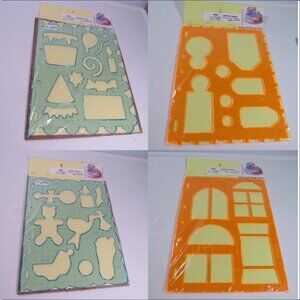 FISKARS “Shape Template” (4) Celebration, Tags, Baby, Windows